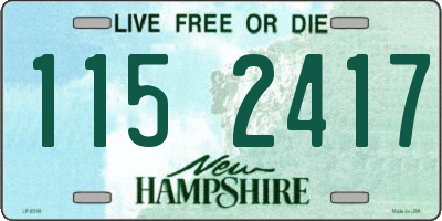 NH license plate 1152417