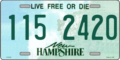 NH license plate 1152420