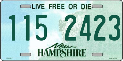 NH license plate 1152423