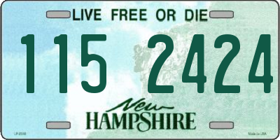 NH license plate 1152424