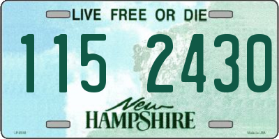 NH license plate 1152430