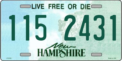 NH license plate 1152431