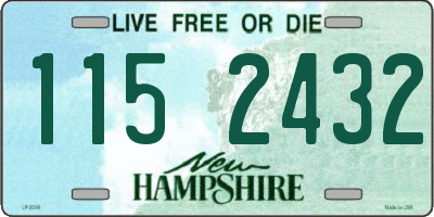 NH license plate 1152432