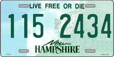 NH license plate 1152434