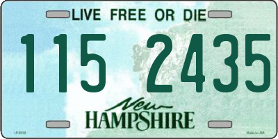 NH license plate 1152435
