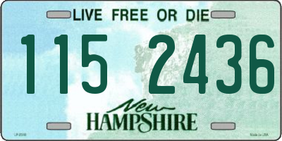 NH license plate 1152436