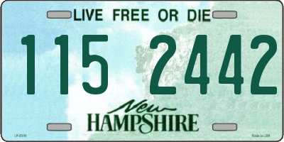 NH license plate 1152442