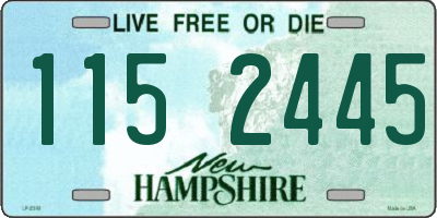 NH license plate 1152445