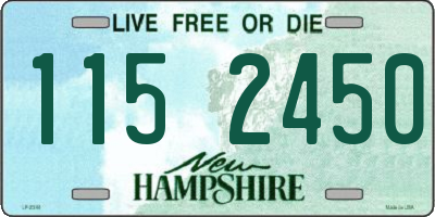 NH license plate 1152450