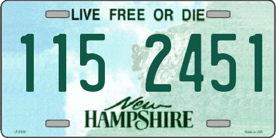 NH license plate 1152451