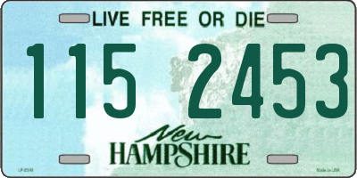 NH license plate 1152453