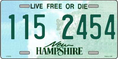 NH license plate 1152454