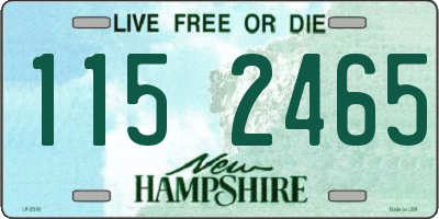 NH license plate 1152465
