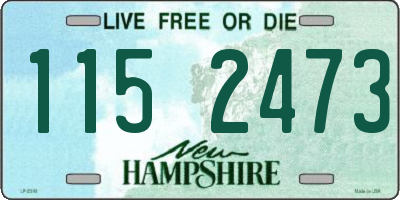 NH license plate 1152473