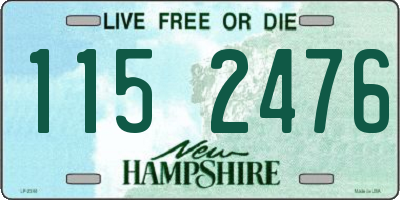 NH license plate 1152476