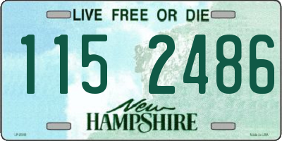 NH license plate 1152486