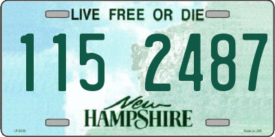 NH license plate 1152487