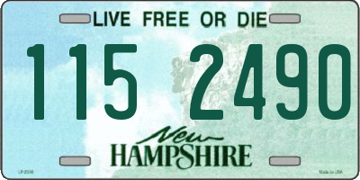 NH license plate 1152490