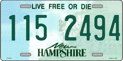NH license plate 1152494