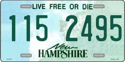 NH license plate 1152495