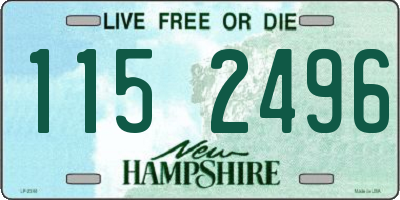 NH license plate 1152496