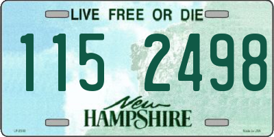 NH license plate 1152498
