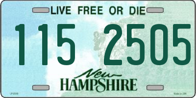 NH license plate 1152505