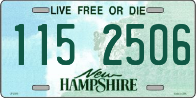 NH license plate 1152506