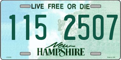 NH license plate 1152507