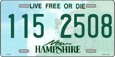 NH license plate 1152508