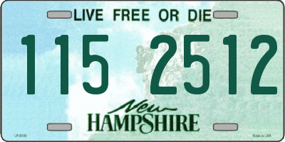 NH license plate 1152512