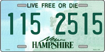 NH license plate 1152515