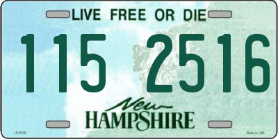 NH license plate 1152516