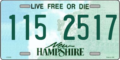 NH license plate 1152517