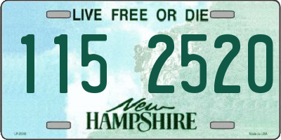 NH license plate 1152520