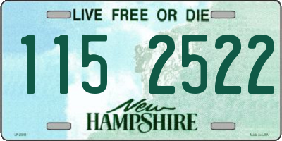 NH license plate 1152522
