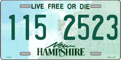 NH license plate 1152523