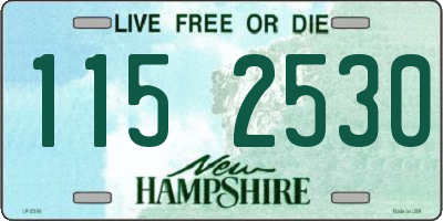 NH license plate 1152530