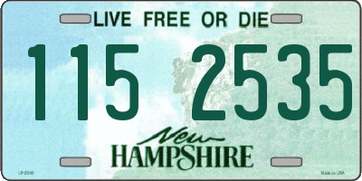 NH license plate 1152535