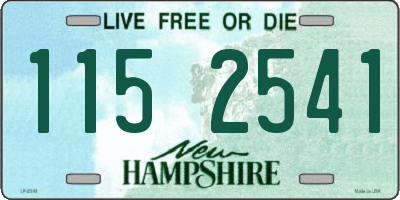 NH license plate 1152541