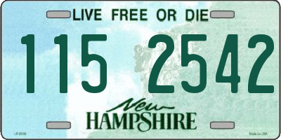NH license plate 1152542