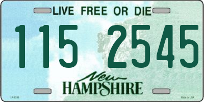 NH license plate 1152545