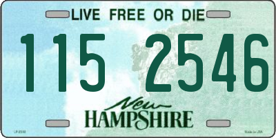 NH license plate 1152546
