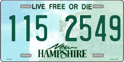 NH license plate 1152549