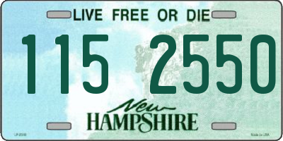 NH license plate 1152550
