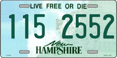 NH license plate 1152552