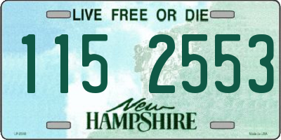 NH license plate 1152553