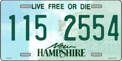 NH license plate 1152554