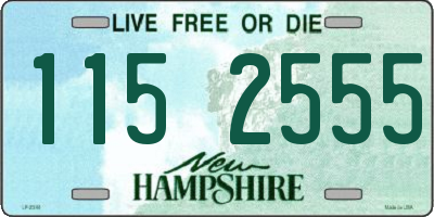 NH license plate 1152555