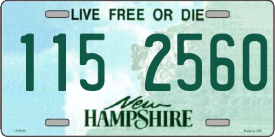 NH license plate 1152560